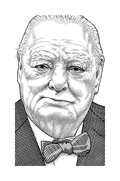 400x600 winston churchill drawing - Winston Churchill Drawing