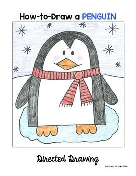 270x350 Reindeer, Polar Bear, Penguin Directed Drawing Wintervalentines - Winter Animals Drawing