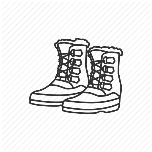 512x512 foot, foot gear, shoes, snow, snow shoes, winter, winter boots icon - Winter Boots Drawing