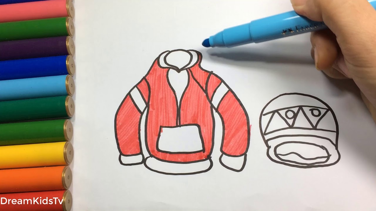 1280x720 how to draw winter clothes coloring winter season clothes art - Winter Clothes Drawing