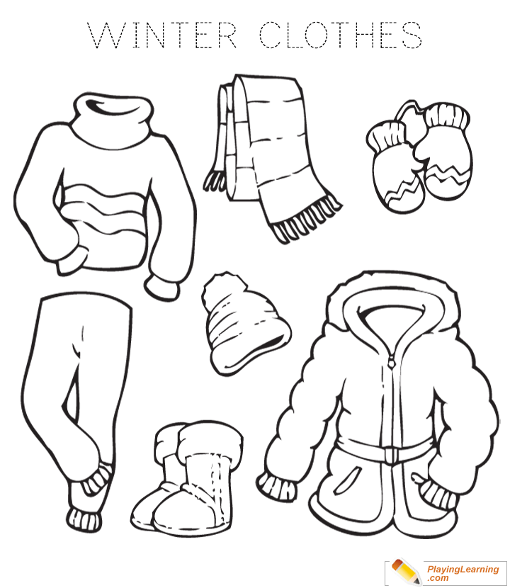 Winter Clothes Drawing at PaintingValley.com | Explore collection of ...