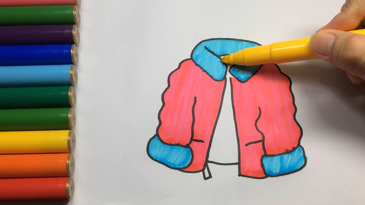 1280x720 how to draw clothes drawing winter coat for baby wear - Winter Coat Drawing