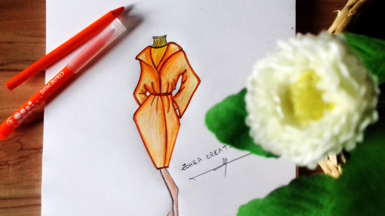 1280x720 how to draw winter coat - Winter Coat Drawing