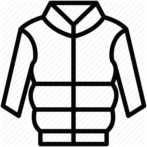 512x512 jumper jacket, winter clothes, winter coat, wool jacket, zipper icon - Winter Coat Drawing