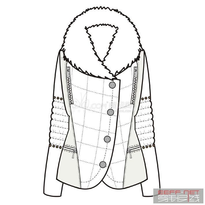 710x710 winter jacket coats in coat pattern sewing, fashion - Winter Coat Drawing