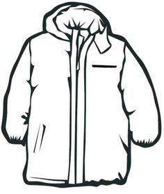 236x279 Winter Jacket Drawing - Winter Coat Drawing