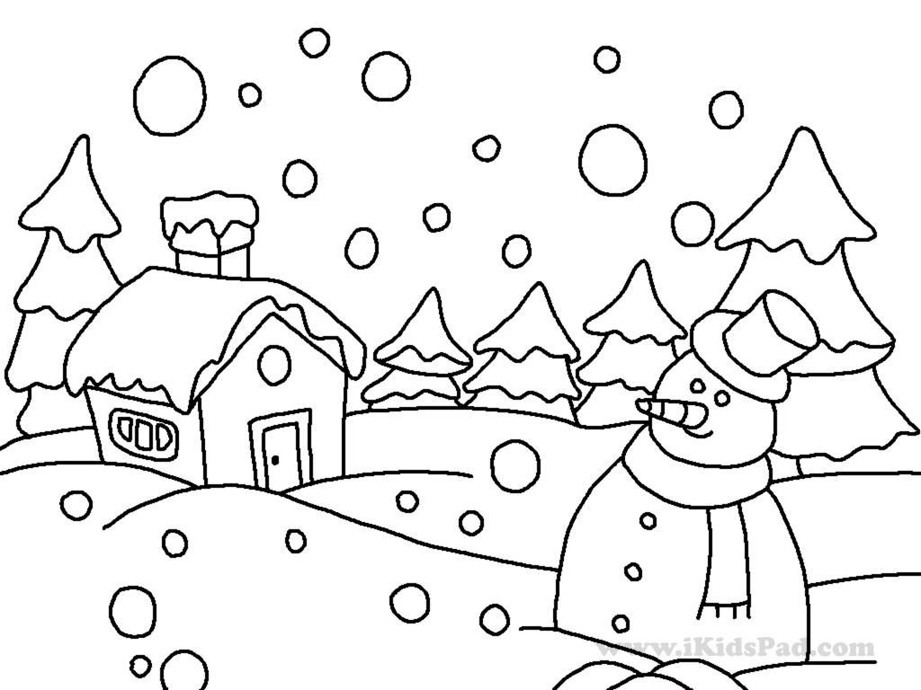 1024x768 winter drawing for kids and winter drawing for kids + collection - Winter Drawing