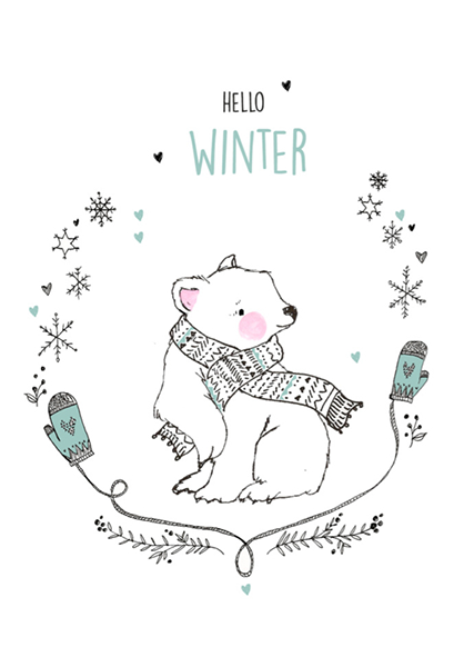 427x600 Hello Winter! - Winter Drawing
