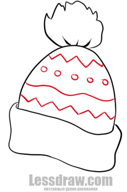 260x394 How To Draw A Winter Hat Lessdraw - Winter Drawing Images