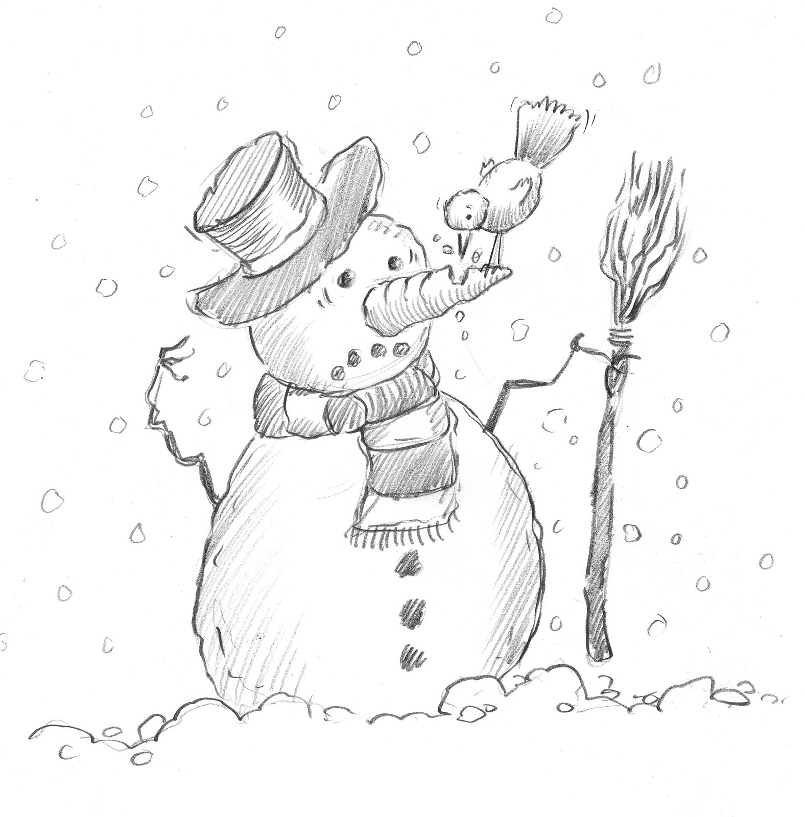 Drawing Of Winter Season Easy For Kids kundelkaijejwlascicielka