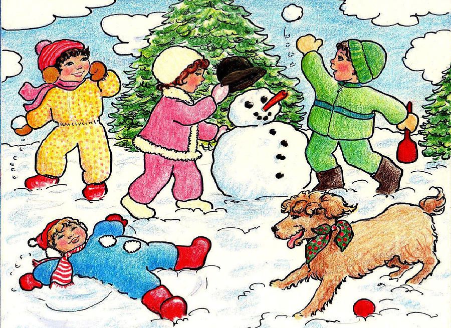 900x655 Image Gallery For Winter Season Drawings Easy Illustrations - Winter Drawing Images