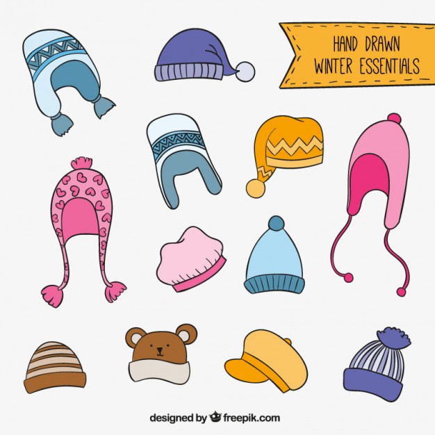 626x626 hand drawn winter hats vector premium download - Winter Hat Drawing