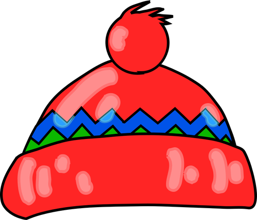 500x429 winter hat vector drawing - Winter Hat Drawing