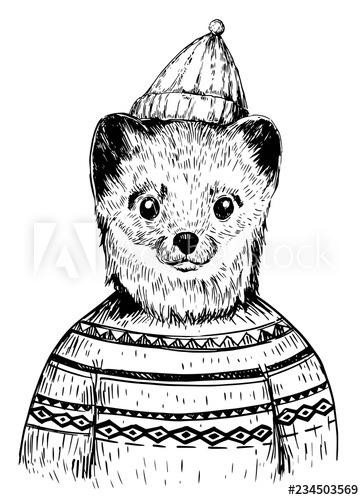 Winter Jacket Drawing