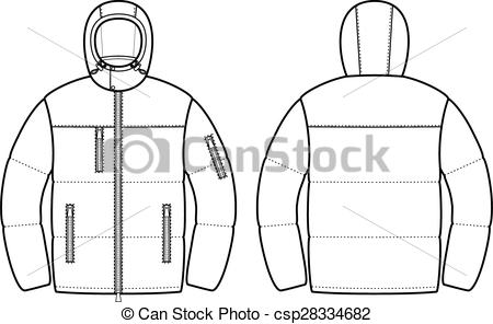 Winter Jacket Drawing at PaintingValley.com | Explore collection of ...