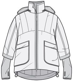Winter Jacket Drawing at PaintingValley.com | Explore collection of ...