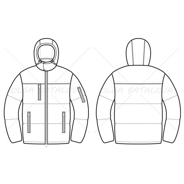 Winter Jacket Drawing at PaintingValley.com | Explore collection of ...