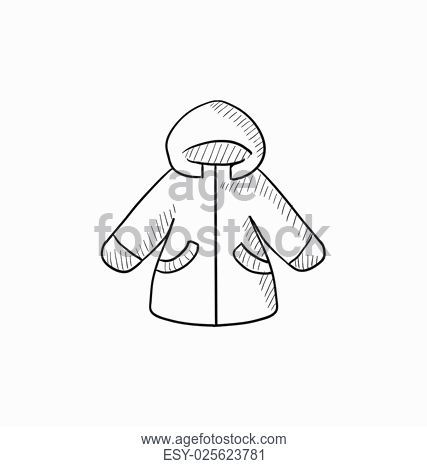 Winter Jacket Drawing at PaintingValley.com | Explore collection of ...