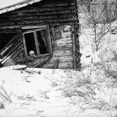375x376 vanitas - Winter Landscape Drawing
