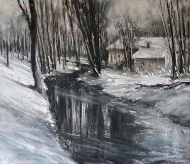 375x325 Winter Landscape Drawing - Winter Landscape Drawing