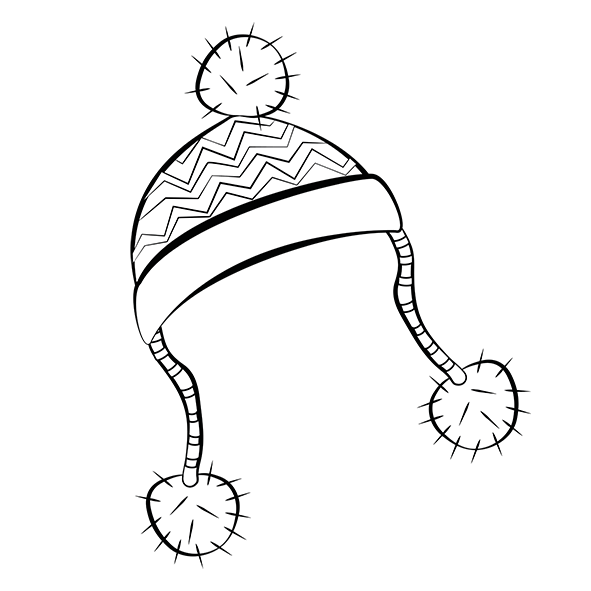 591x591 Winter Clip Art Free Gt Nastaran's Resources - Winter Line Drawing