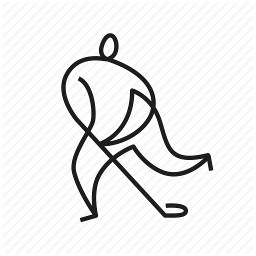 512x512 athlete, ice hockey, line drawing, olympic, sports, winter olympic - Winter Line Drawing