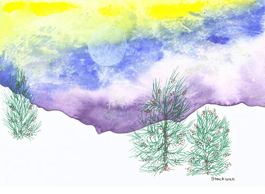 900x660 Winter Scene Drawing - Winter Scene Drawing