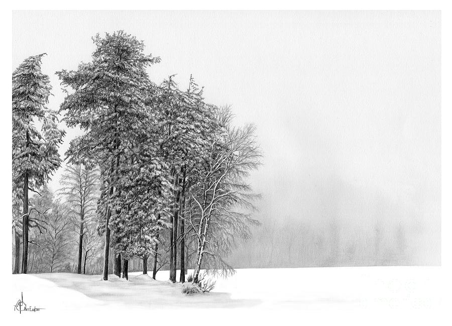 900x649 Winter Scene Drawing - Winter Scene Drawing