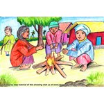 150x150 Winter Season Drawing Tutorials - Winter Season Drawing