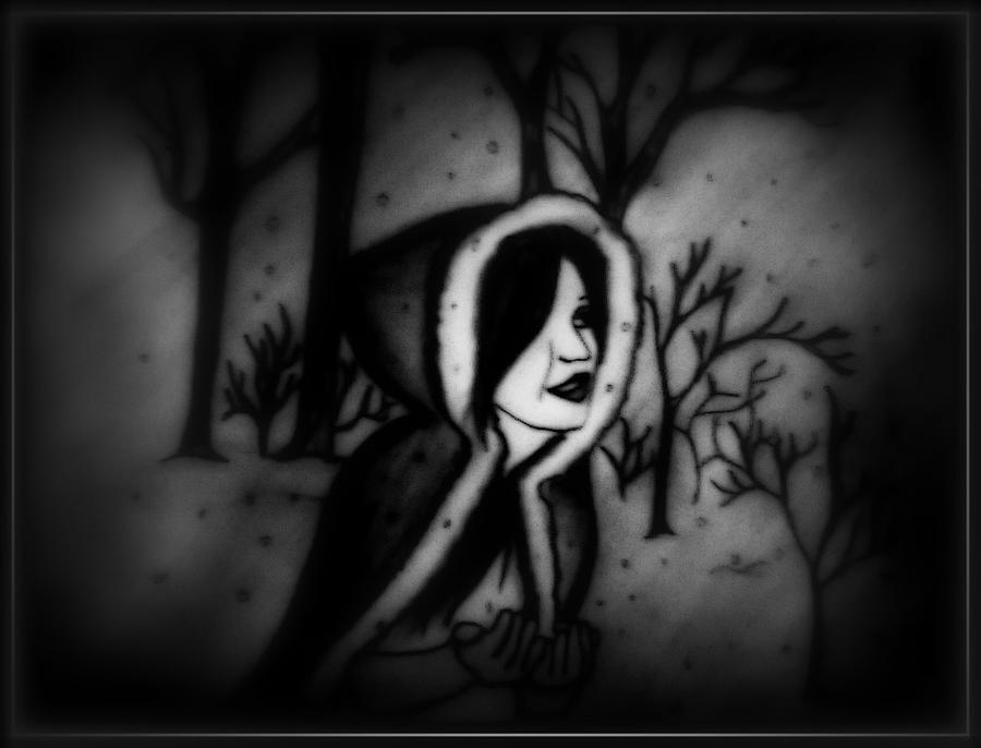 900x686 Winter Season Drawing - Winter Season Drawing