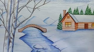 320x180 How To Draw A Winter Season - Winter Season Drawing