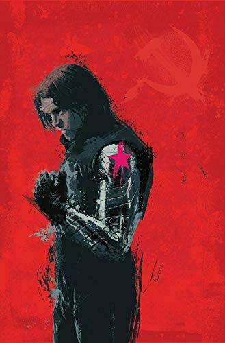 329x500 Winter Soldier Abstract Contemporary Super Hero Art - Winter Soldier Drawing