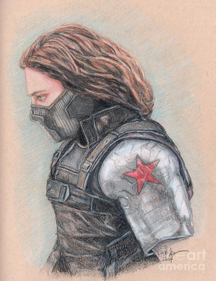 692x900 Captain America Winter Soldier Drawing - Winter Soldier Drawing