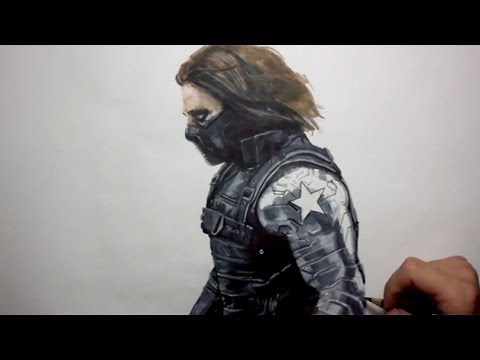 480x360 Drawing The Winter Soldier - Winter Soldier Drawing