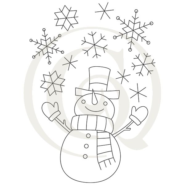 600x600 snowman in winter wonderland svgdxf snowflakes drawing - Winter Wonderland Drawing