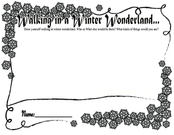 350x271 walking in a winter wonderland drawing worksheet - Winter Wonderland Drawing