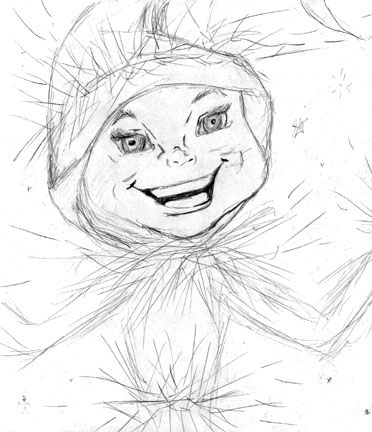 372x432 interactive fiction title winter wonderland - Winter Wonderland Drawing