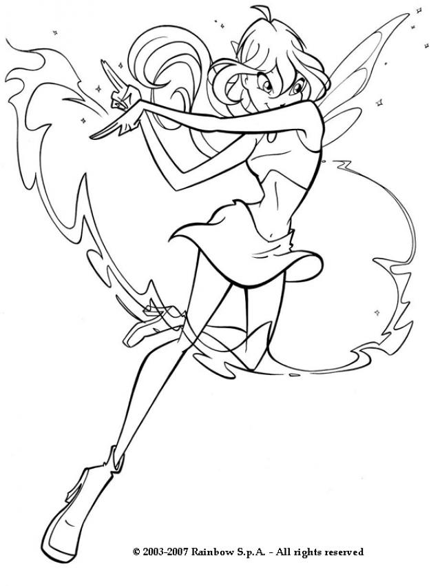 626x850 winx coloring pages, drawing for kids, daily kids news, videos - Winx Club Bloom Drawing