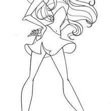 220x220 bloom coloring pages - Winx Club Bloom Drawing