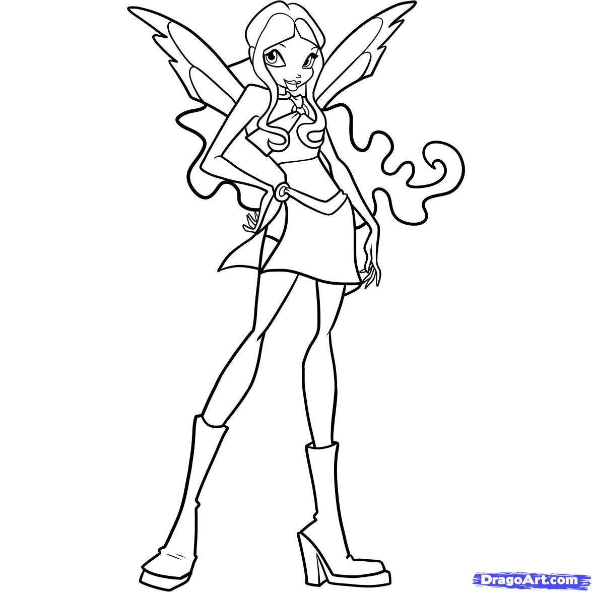 1175x1175 how to draw layla, winx club, layla, step - Winx Club Drawing