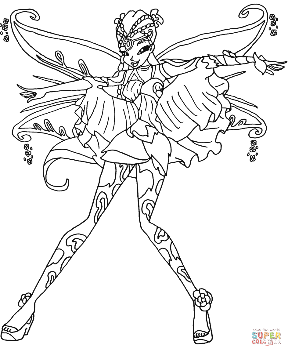 944x1153 winx club flora drawing - Winx Club Flora Drawing