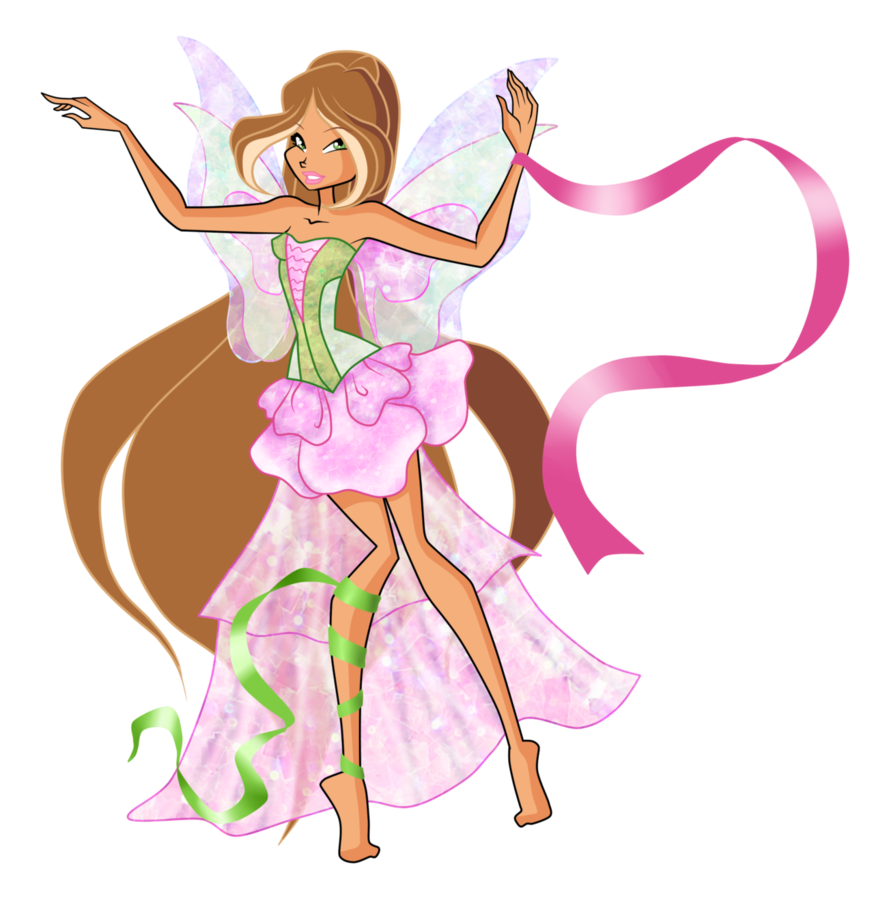 874x914 flora harmonix comix - Winx Club Flora Drawing