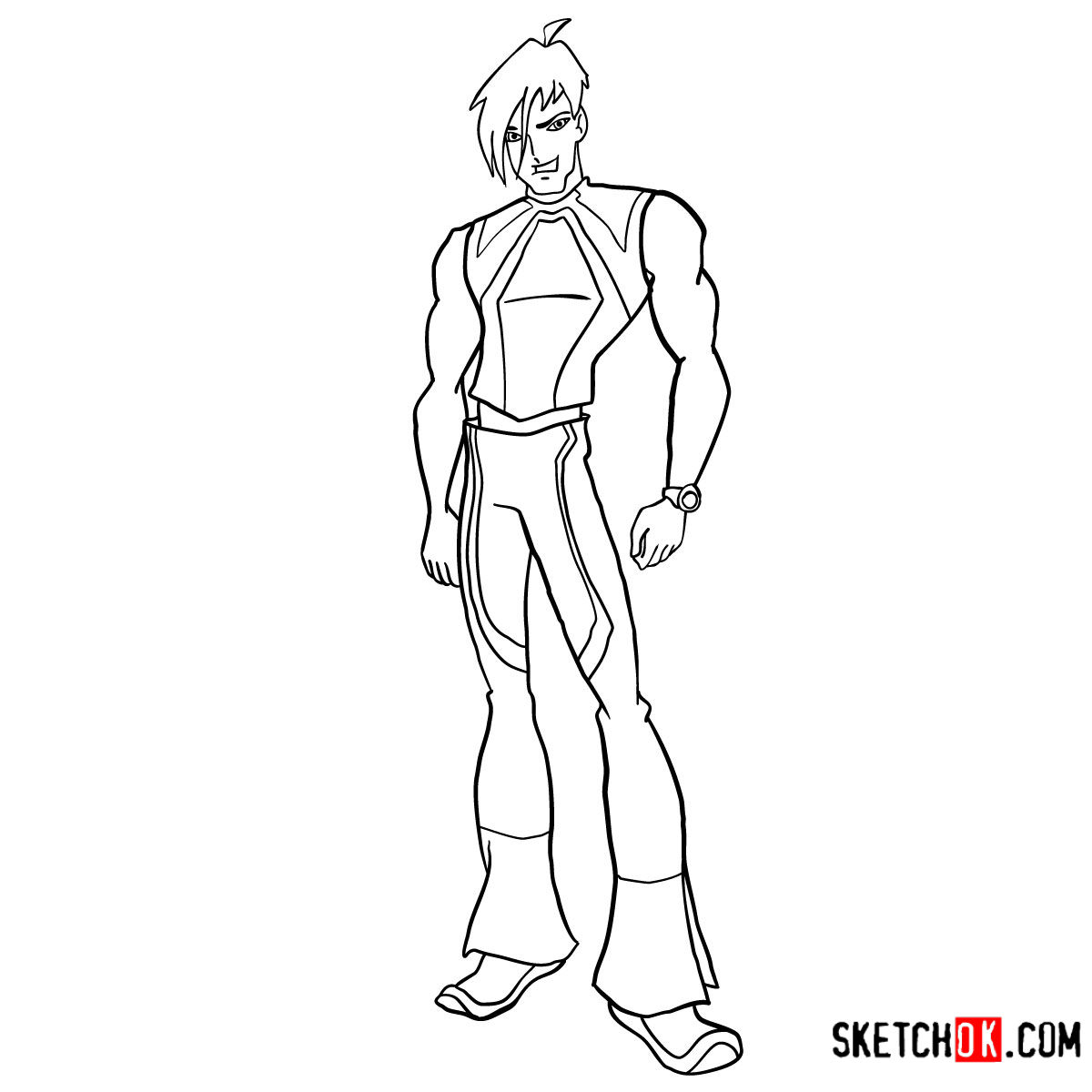 1200x1200 How To Draw Brandon From Winx - Winx Drawing