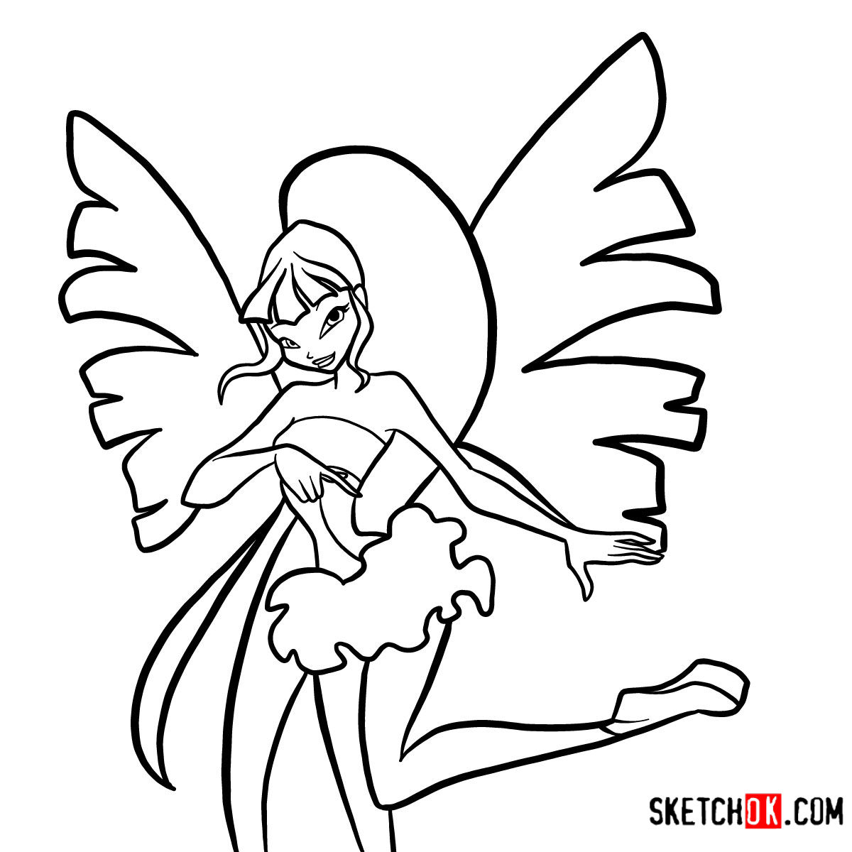 1200x1200 How To Draw Musa Serenix From Winx - Winx Drawing