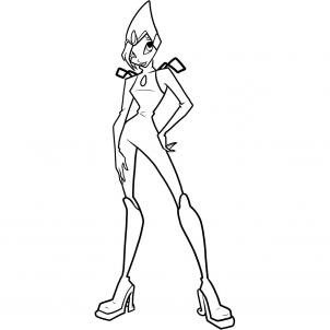 302x302 How To Draw How To Draw Tecna, Winx Club, Tecna - Winx Drawing