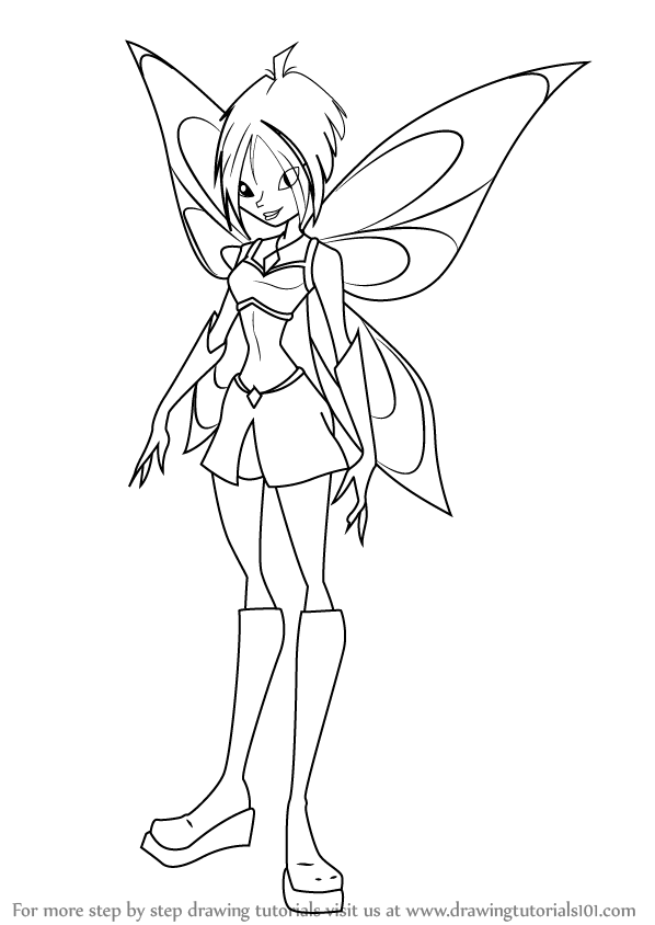 598x844 Learn How To Draw Mirta From Winx Club - Winx Drawing