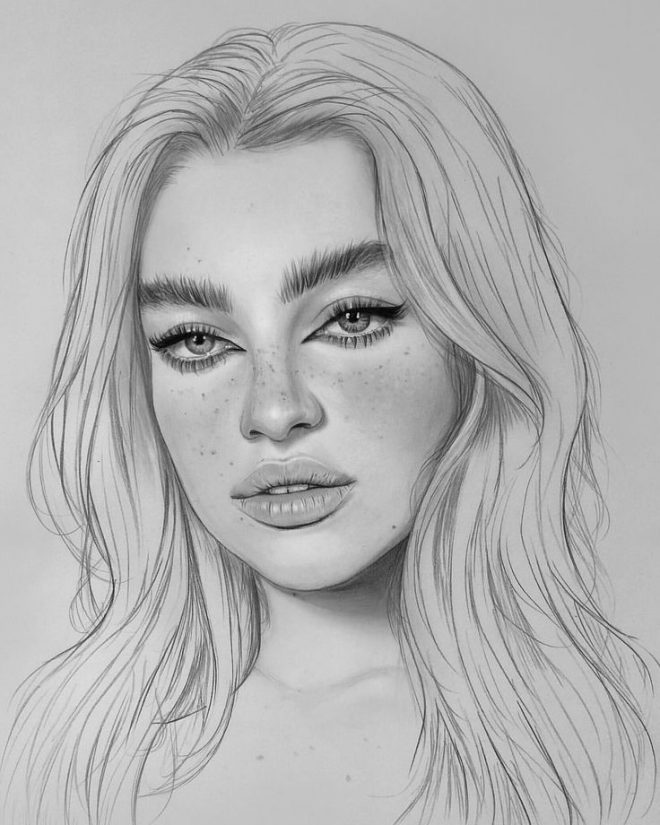 660x825 wip of this beautiful portrait drawing - Wip Drawing