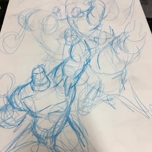 500x500 Working On Hulk Poses - Wip Drawing