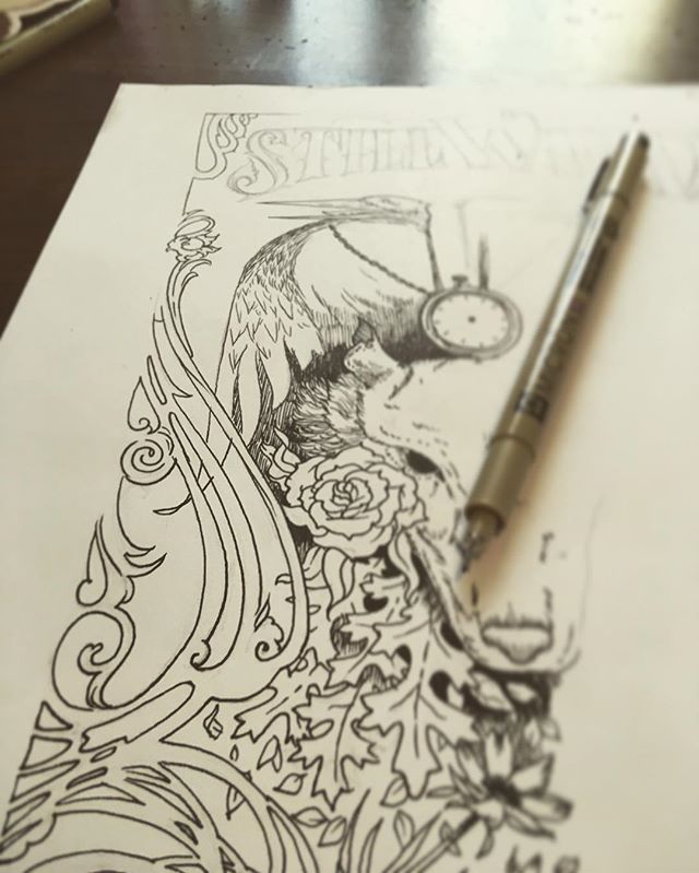 640x799 Working On New Spirit Animal Poster I Have A Set Of These Coming - Wip Drawing