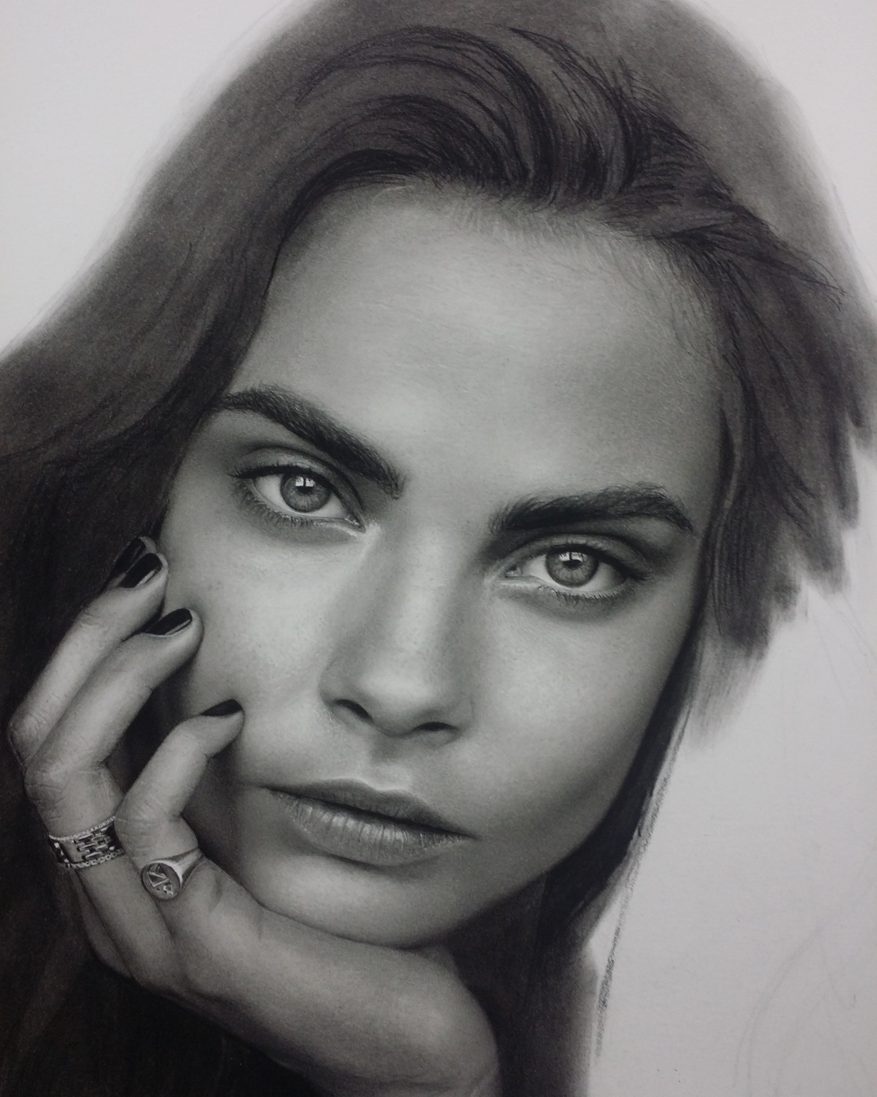 3072x3840 drawing cara delevingne wip live - Wip Drawing